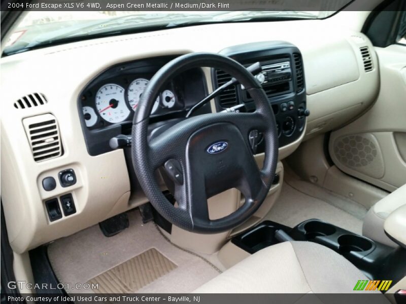 Aspen Green Metallic / Medium/Dark Flint 2004 Ford Escape XLS V6 4WD