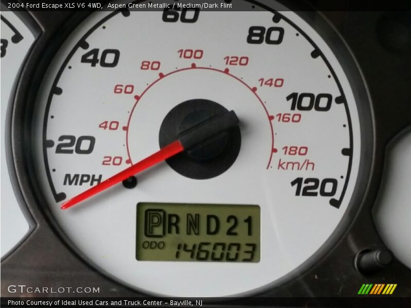 Aspen Green Metallic / Medium/Dark Flint 2004 Ford Escape XLS V6 4WD