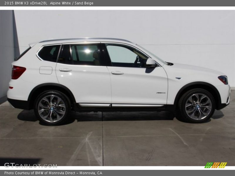 Alpine White / Sand Beige 2015 BMW X3 xDrive28i