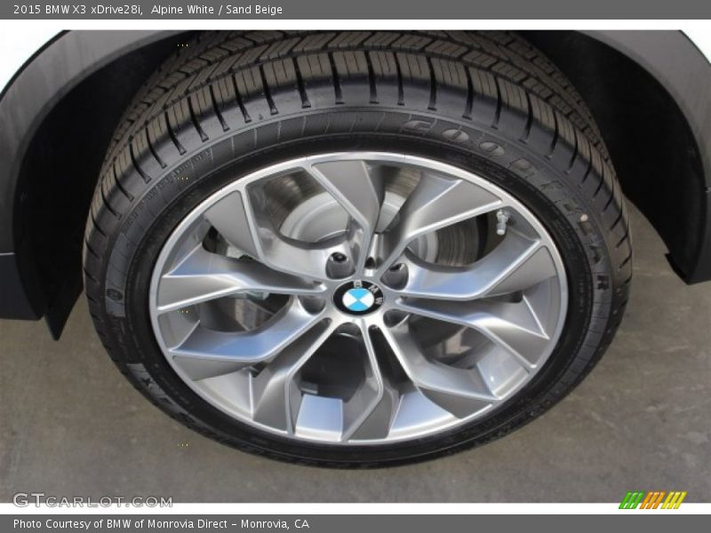Alpine White / Sand Beige 2015 BMW X3 xDrive28i