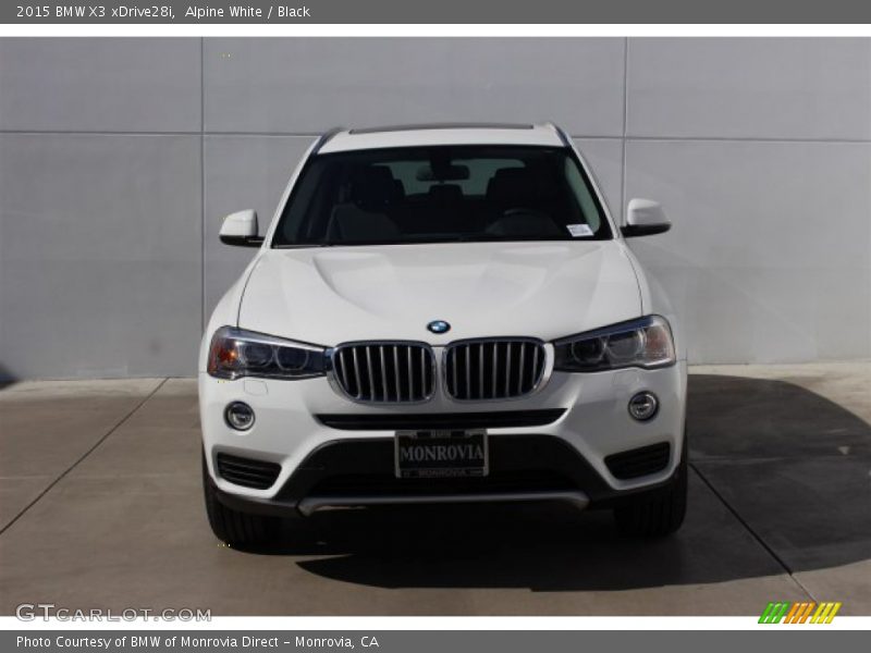 Alpine White / Black 2015 BMW X3 xDrive28i