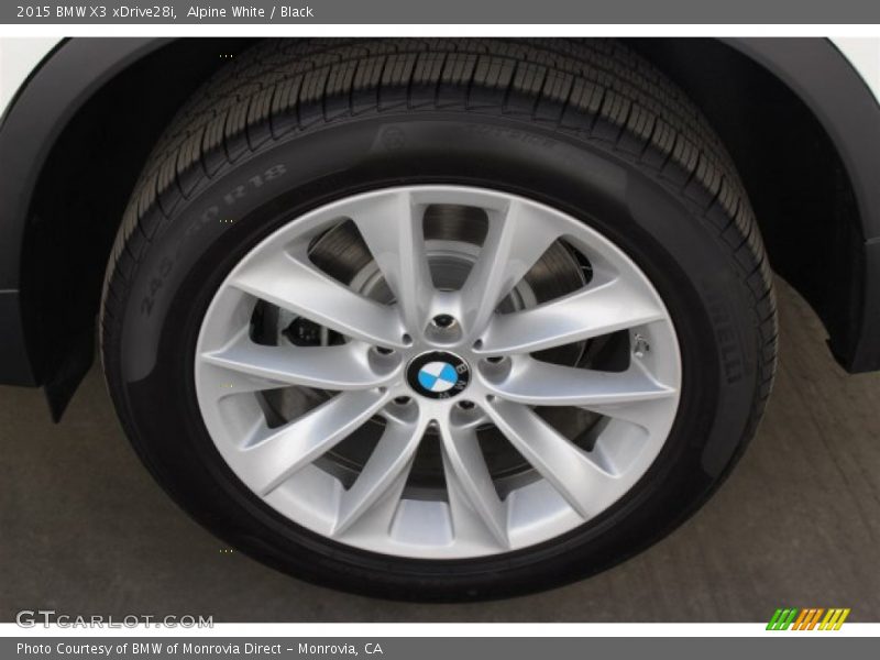 Alpine White / Black 2015 BMW X3 xDrive28i