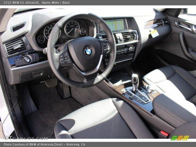 Alpine White / Black 2015 BMW X3 xDrive28i
