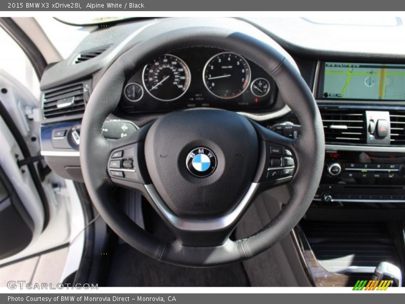 Alpine White / Black 2015 BMW X3 xDrive28i
