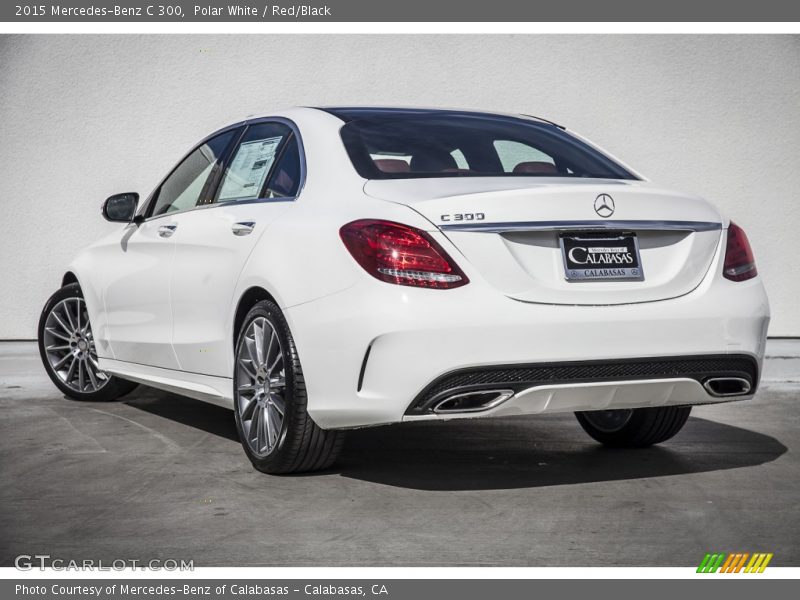 Polar White / Red/Black 2015 Mercedes-Benz C 300