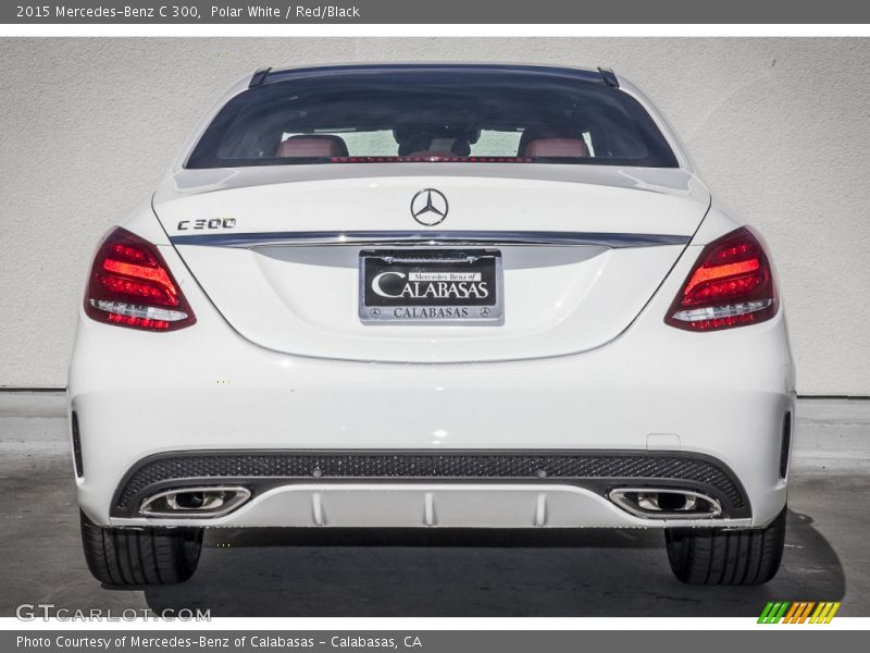 Polar White / Red/Black 2015 Mercedes-Benz C 300