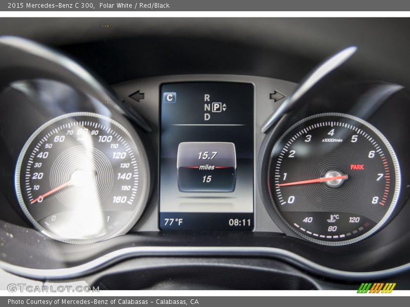 Polar White / Red/Black 2015 Mercedes-Benz C 300