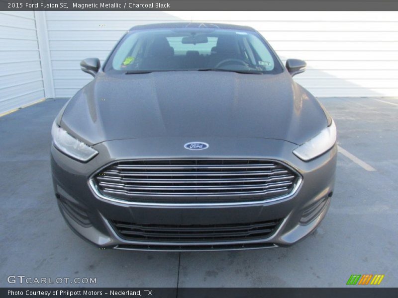 Magnetic Metallic / Charcoal Black 2015 Ford Fusion SE