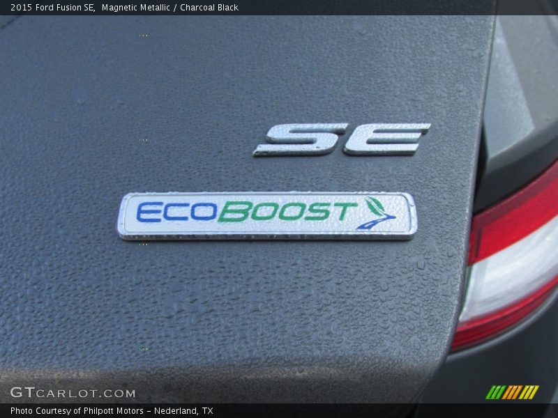 Magnetic Metallic / Charcoal Black 2015 Ford Fusion SE