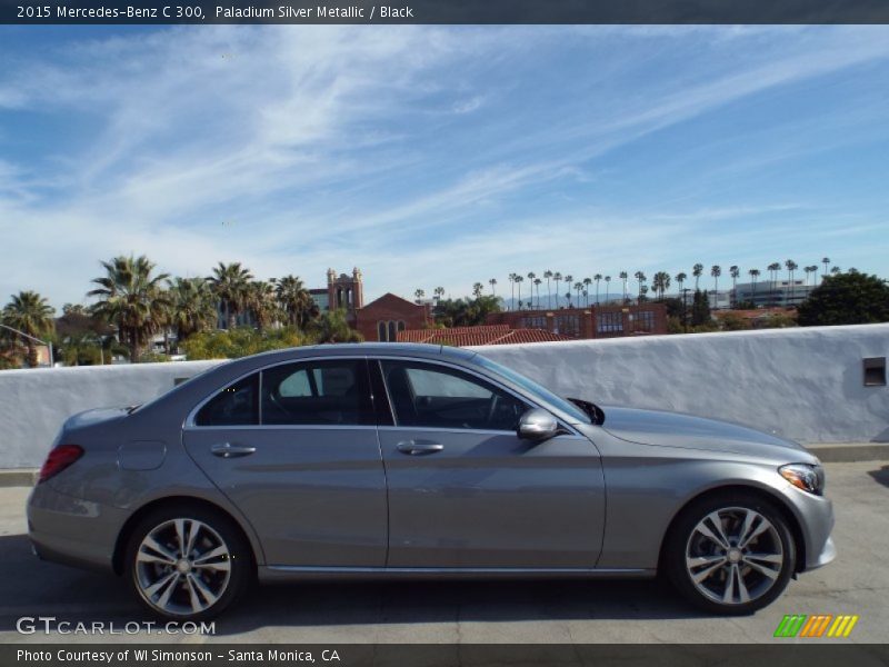 Paladium Silver Metallic / Black 2015 Mercedes-Benz C 300