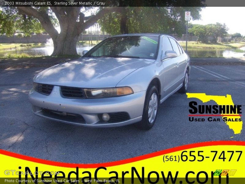 Sterling Silver Metallic / Gray 2003 Mitsubishi Galant ES