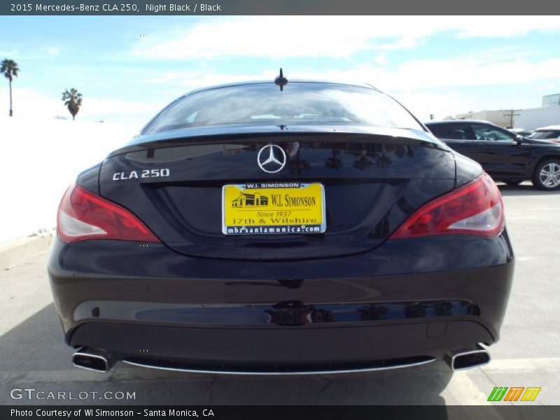 Night Black / Black 2015 Mercedes-Benz CLA 250