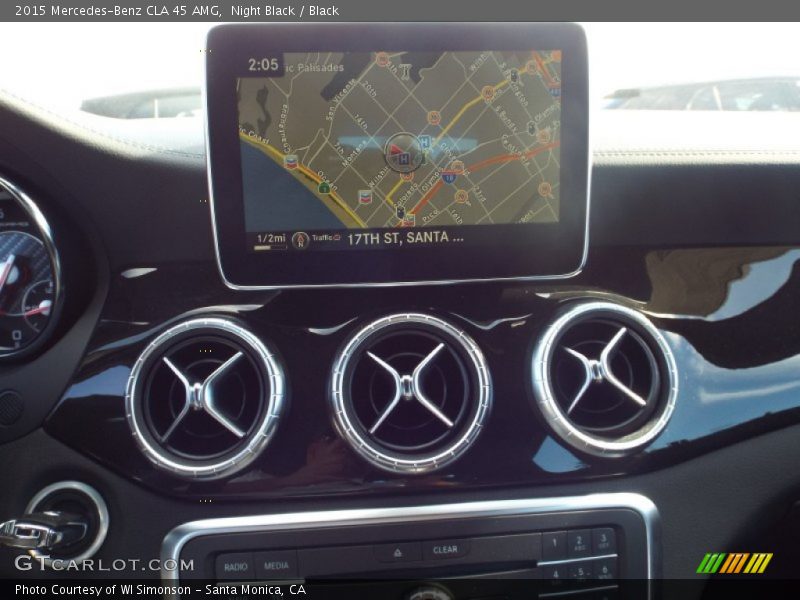 Navigation of 2015 CLA 45 AMG
