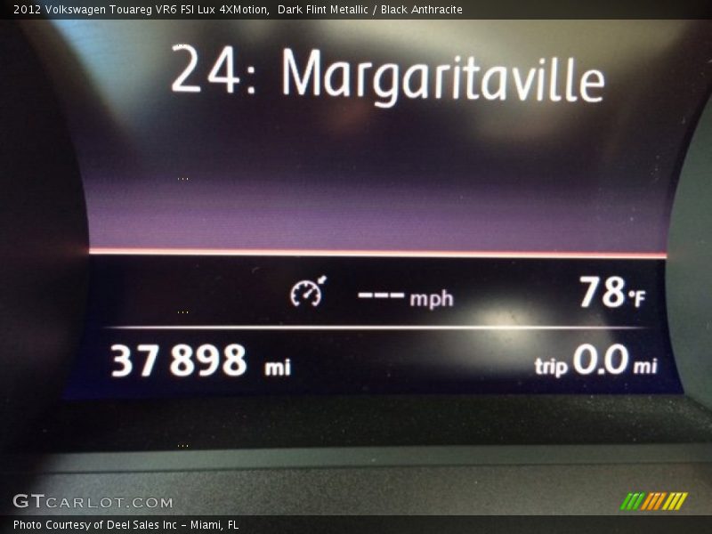Dark Flint Metallic / Black Anthracite 2012 Volkswagen Touareg VR6 FSI Lux 4XMotion