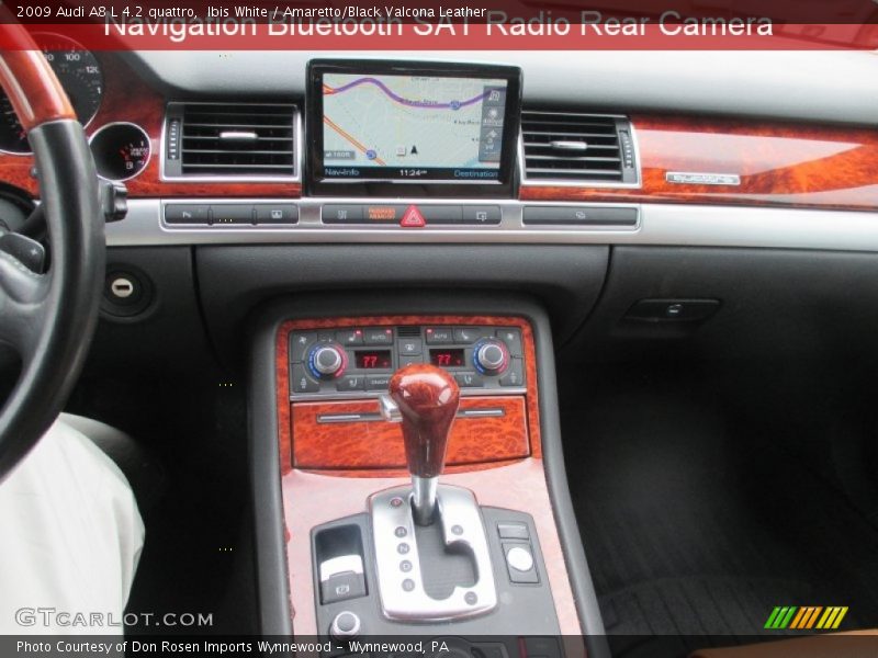 Ibis White / Amaretto/Black Valcona Leather 2009 Audi A8 L 4.2 quattro