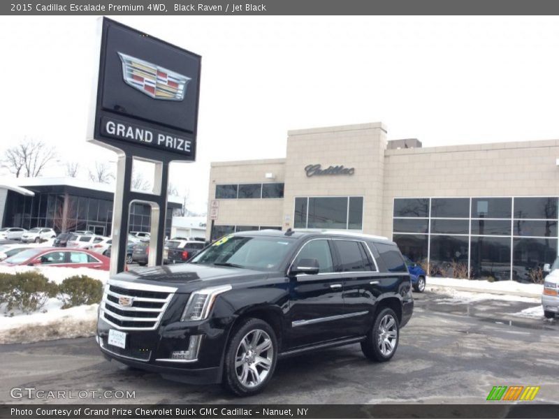 Black Raven / Jet Black 2015 Cadillac Escalade Premium 4WD