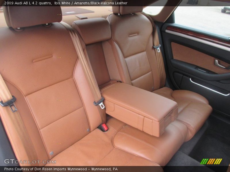 Ibis White / Amaretto/Black Valcona Leather 2009 Audi A8 L 4.2 quattro