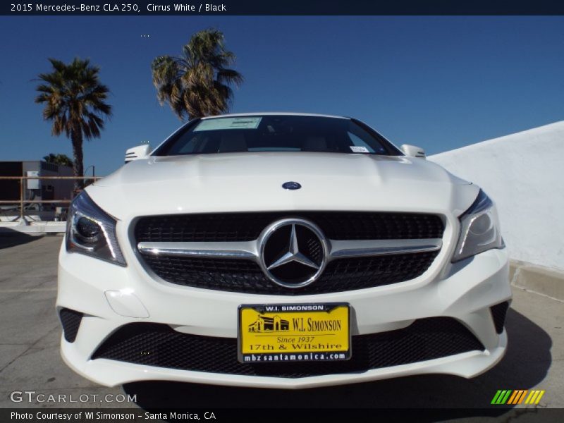 Cirrus White / Black 2015 Mercedes-Benz CLA 250