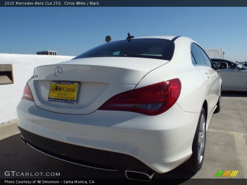 Cirrus White / Black 2015 Mercedes-Benz CLA 250