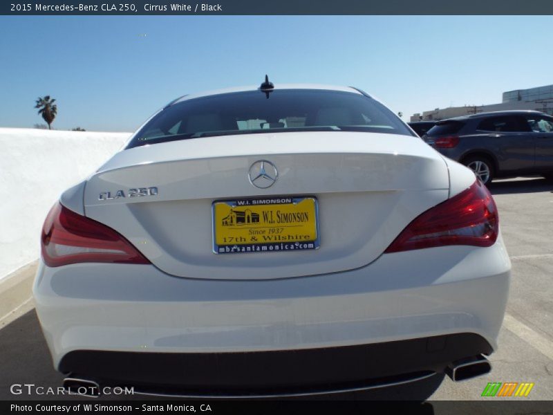 Cirrus White / Black 2015 Mercedes-Benz CLA 250