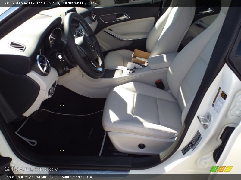 Cirrus White / Black 2015 Mercedes-Benz CLA 250