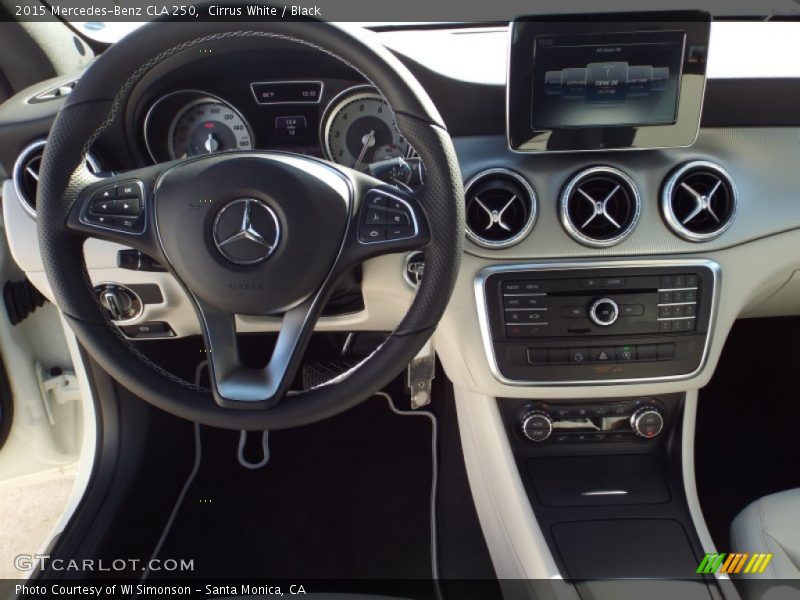 Cirrus White / Black 2015 Mercedes-Benz CLA 250