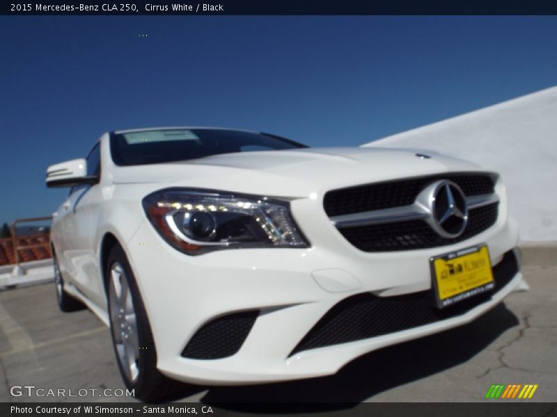 Cirrus White / Black 2015 Mercedes-Benz CLA 250