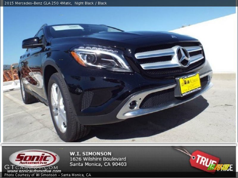Night Black / Black 2015 Mercedes-Benz GLA 250 4Matic