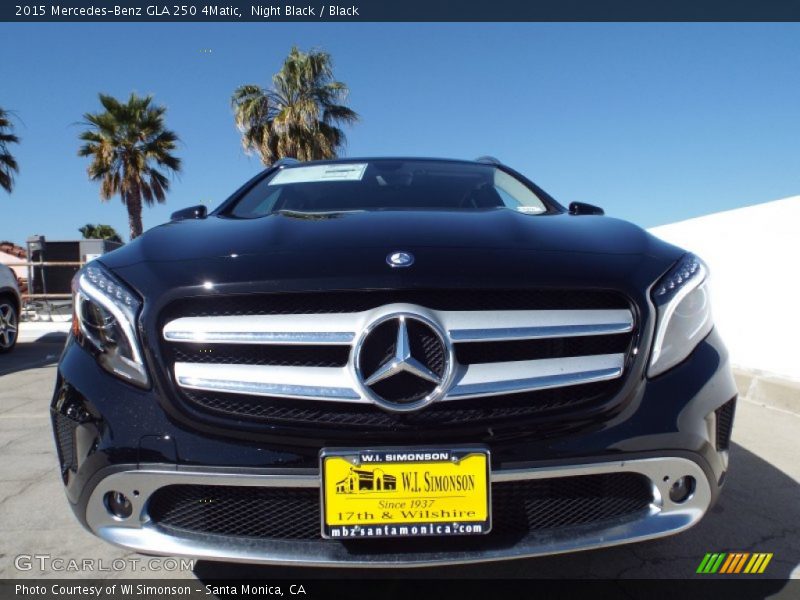 Night Black / Black 2015 Mercedes-Benz GLA 250 4Matic