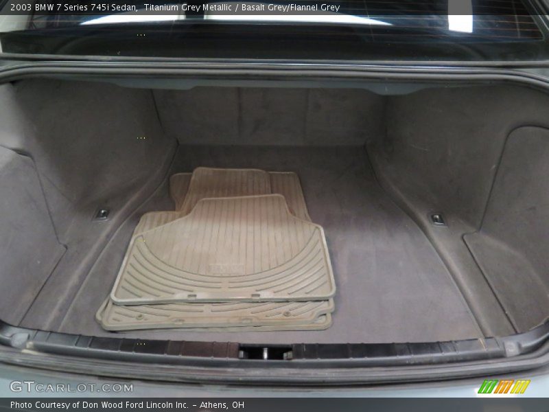 Titanium Grey Metallic / Basalt Grey/Flannel Grey 2003 BMW 7 Series 745i Sedan