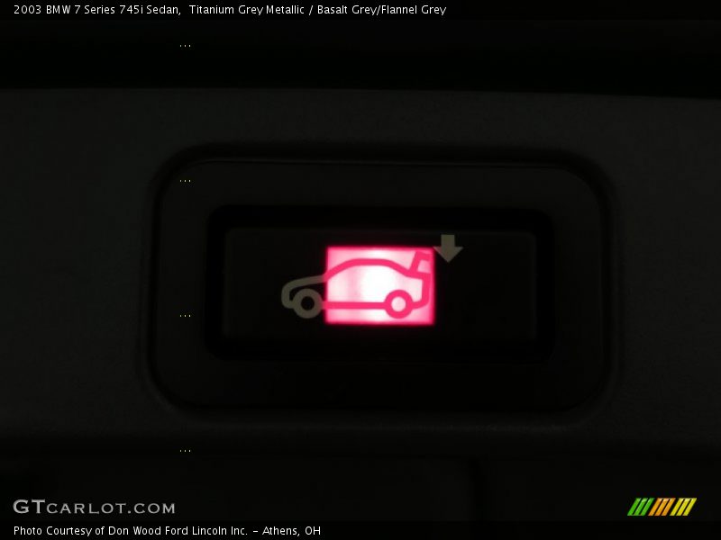 Titanium Grey Metallic / Basalt Grey/Flannel Grey 2003 BMW 7 Series 745i Sedan