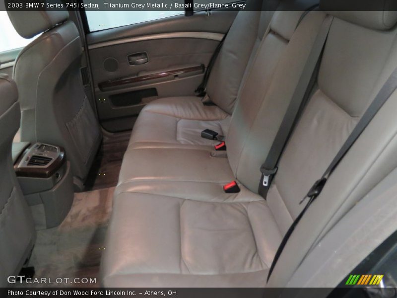 Titanium Grey Metallic / Basalt Grey/Flannel Grey 2003 BMW 7 Series 745i Sedan