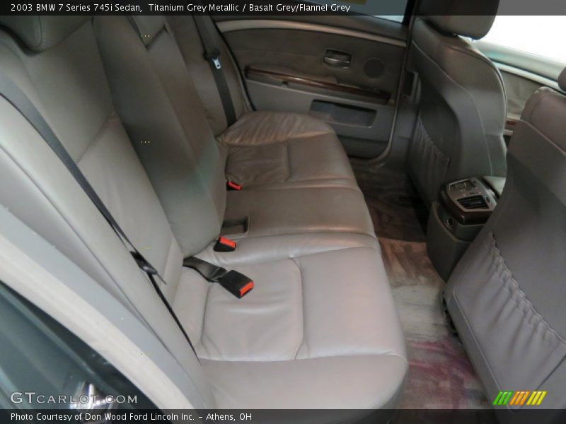 Titanium Grey Metallic / Basalt Grey/Flannel Grey 2003 BMW 7 Series 745i Sedan