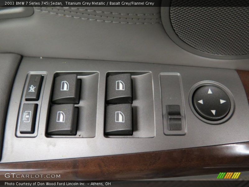 Titanium Grey Metallic / Basalt Grey/Flannel Grey 2003 BMW 7 Series 745i Sedan
