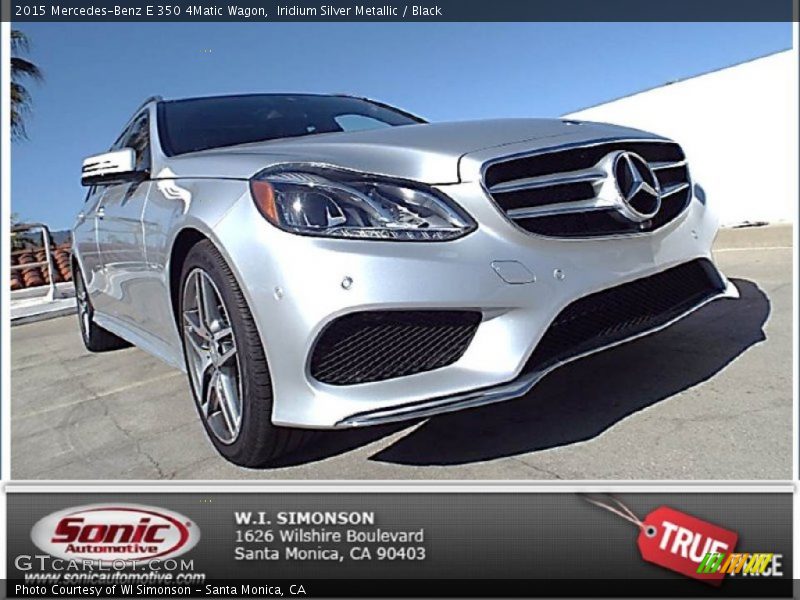 Iridium Silver Metallic / Black 2015 Mercedes-Benz E 350 4Matic Wagon