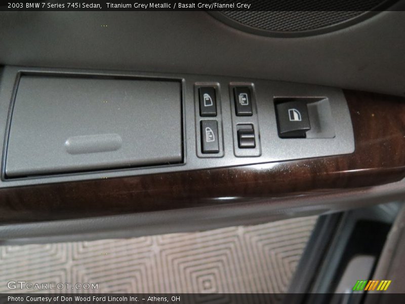 Titanium Grey Metallic / Basalt Grey/Flannel Grey 2003 BMW 7 Series 745i Sedan