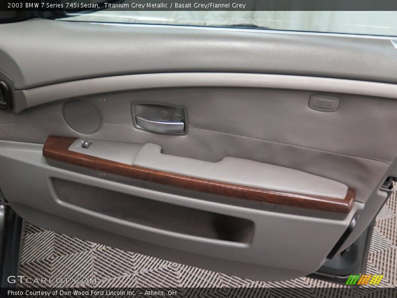 Titanium Grey Metallic / Basalt Grey/Flannel Grey 2003 BMW 7 Series 745i Sedan
