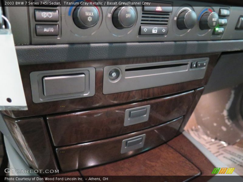 Titanium Grey Metallic / Basalt Grey/Flannel Grey 2003 BMW 7 Series 745i Sedan
