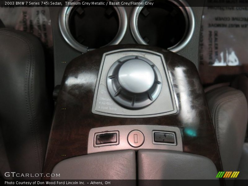 Titanium Grey Metallic / Basalt Grey/Flannel Grey 2003 BMW 7 Series 745i Sedan