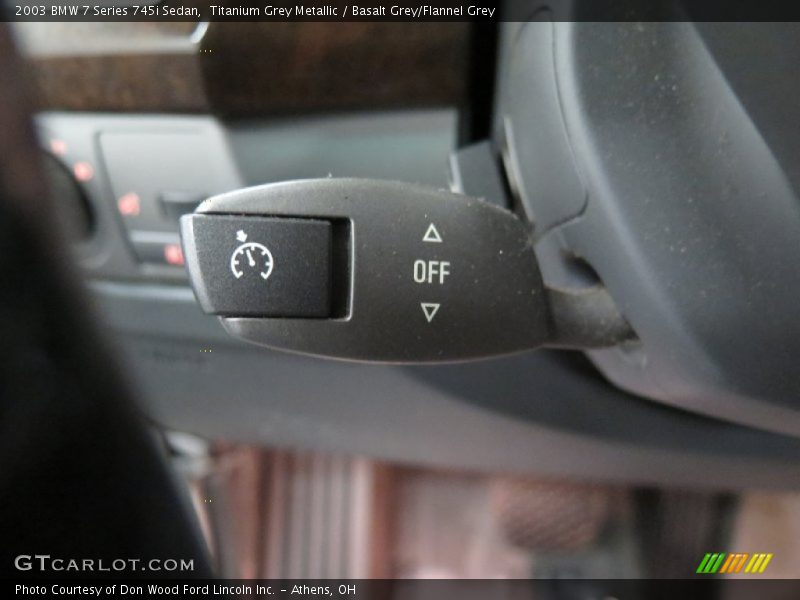 Titanium Grey Metallic / Basalt Grey/Flannel Grey 2003 BMW 7 Series 745i Sedan