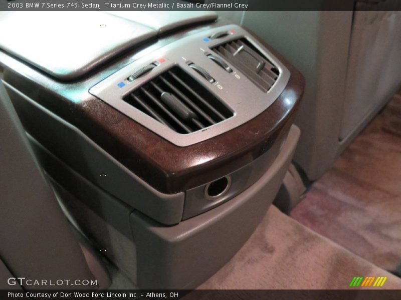 Titanium Grey Metallic / Basalt Grey/Flannel Grey 2003 BMW 7 Series 745i Sedan