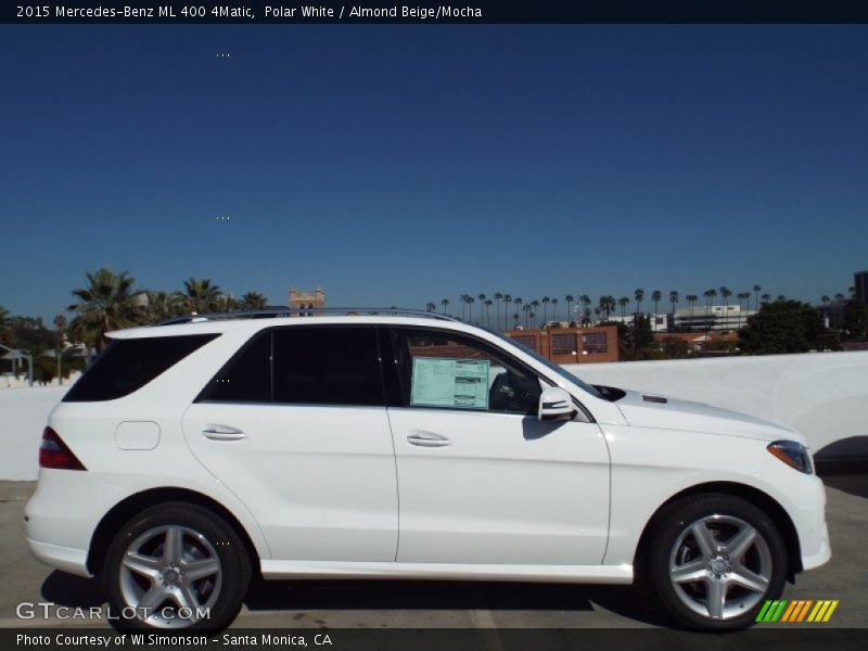 Polar White / Almond Beige/Mocha 2015 Mercedes-Benz ML 400 4Matic