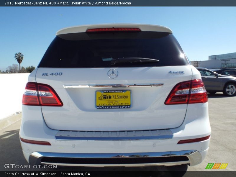 Polar White / Almond Beige/Mocha 2015 Mercedes-Benz ML 400 4Matic