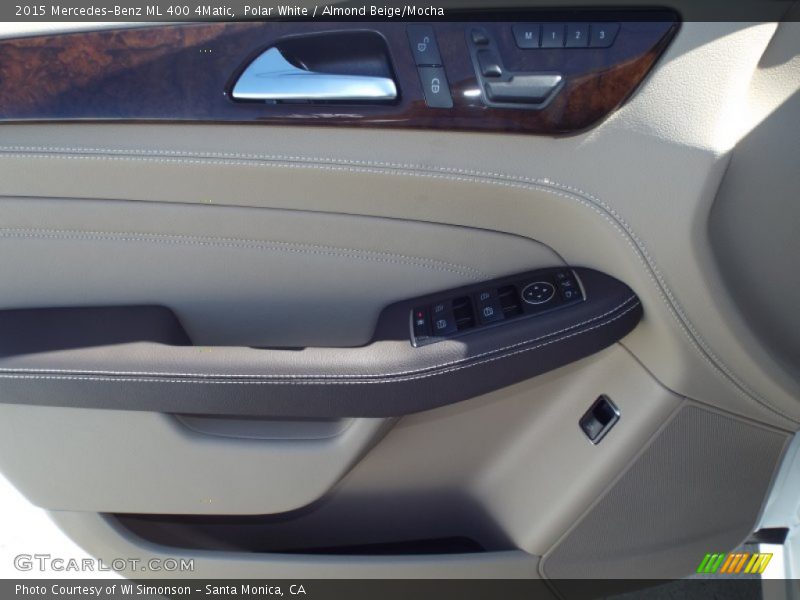 Polar White / Almond Beige/Mocha 2015 Mercedes-Benz ML 400 4Matic