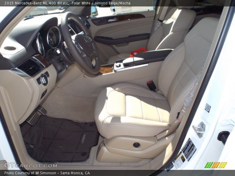 Polar White / Almond Beige/Mocha 2015 Mercedes-Benz ML 400 4Matic