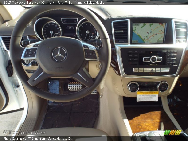 Polar White / Almond Beige/Mocha 2015 Mercedes-Benz ML 400 4Matic