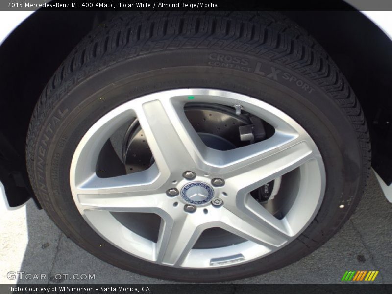 Polar White / Almond Beige/Mocha 2015 Mercedes-Benz ML 400 4Matic