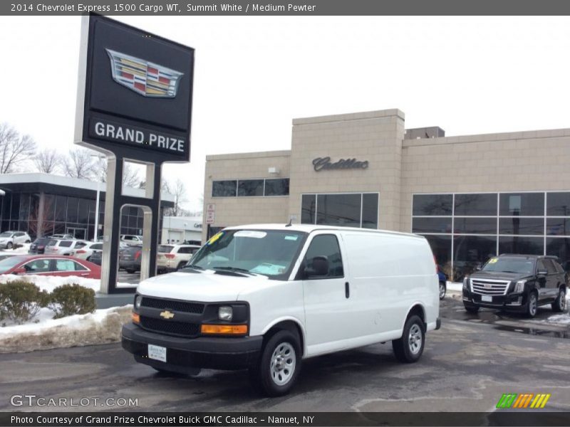 Summit White / Medium Pewter 2014 Chevrolet Express 1500 Cargo WT