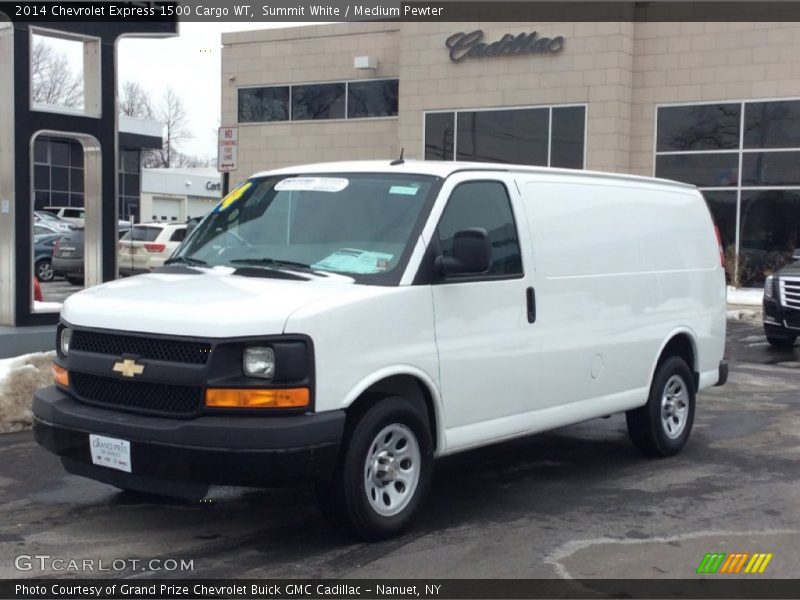 Summit White / Medium Pewter 2014 Chevrolet Express 1500 Cargo WT