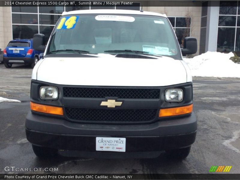 Summit White / Medium Pewter 2014 Chevrolet Express 1500 Cargo WT